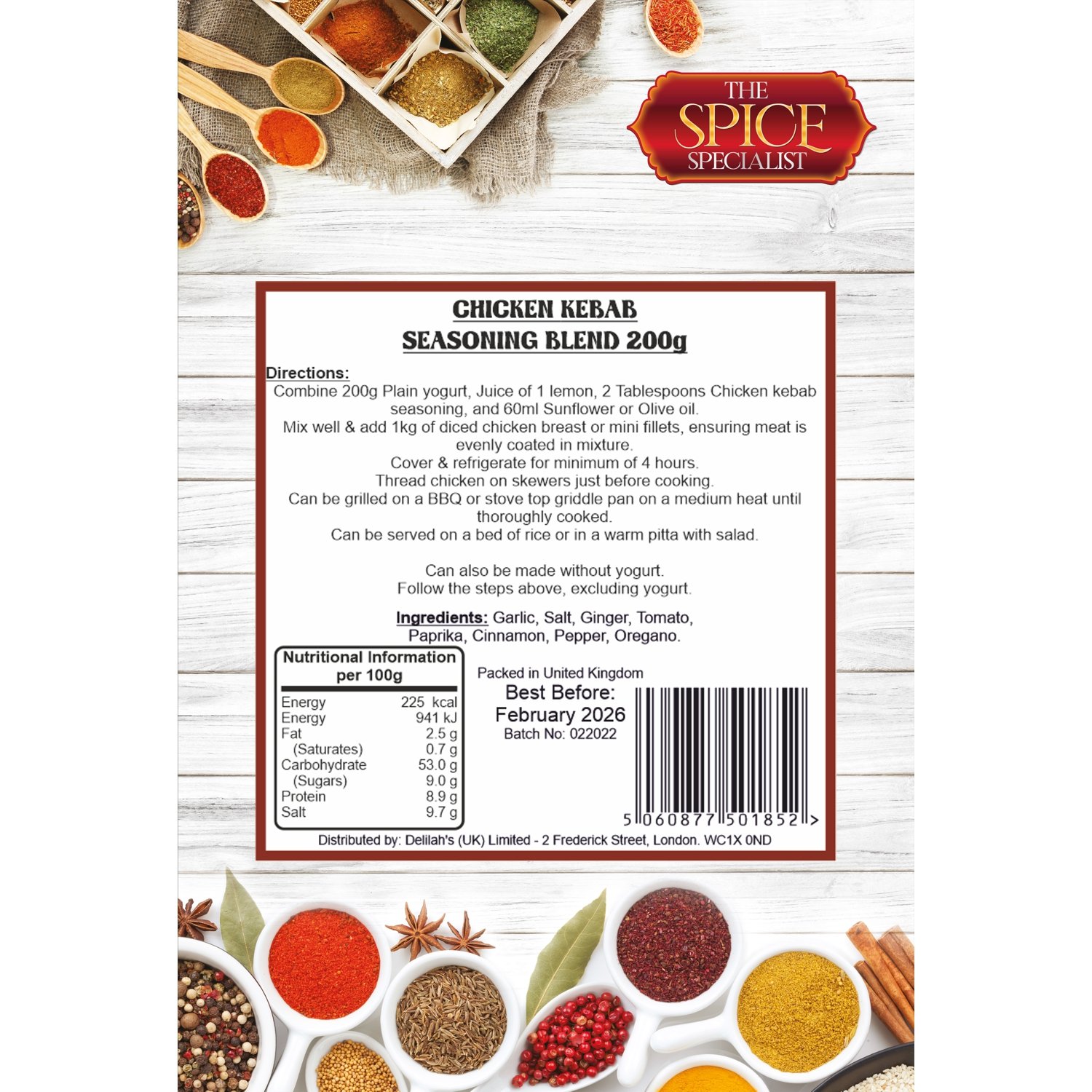 Chicken Kebab Seasoning The Spice Specialist Chicken Kebab Seasoning The Spice Specialist